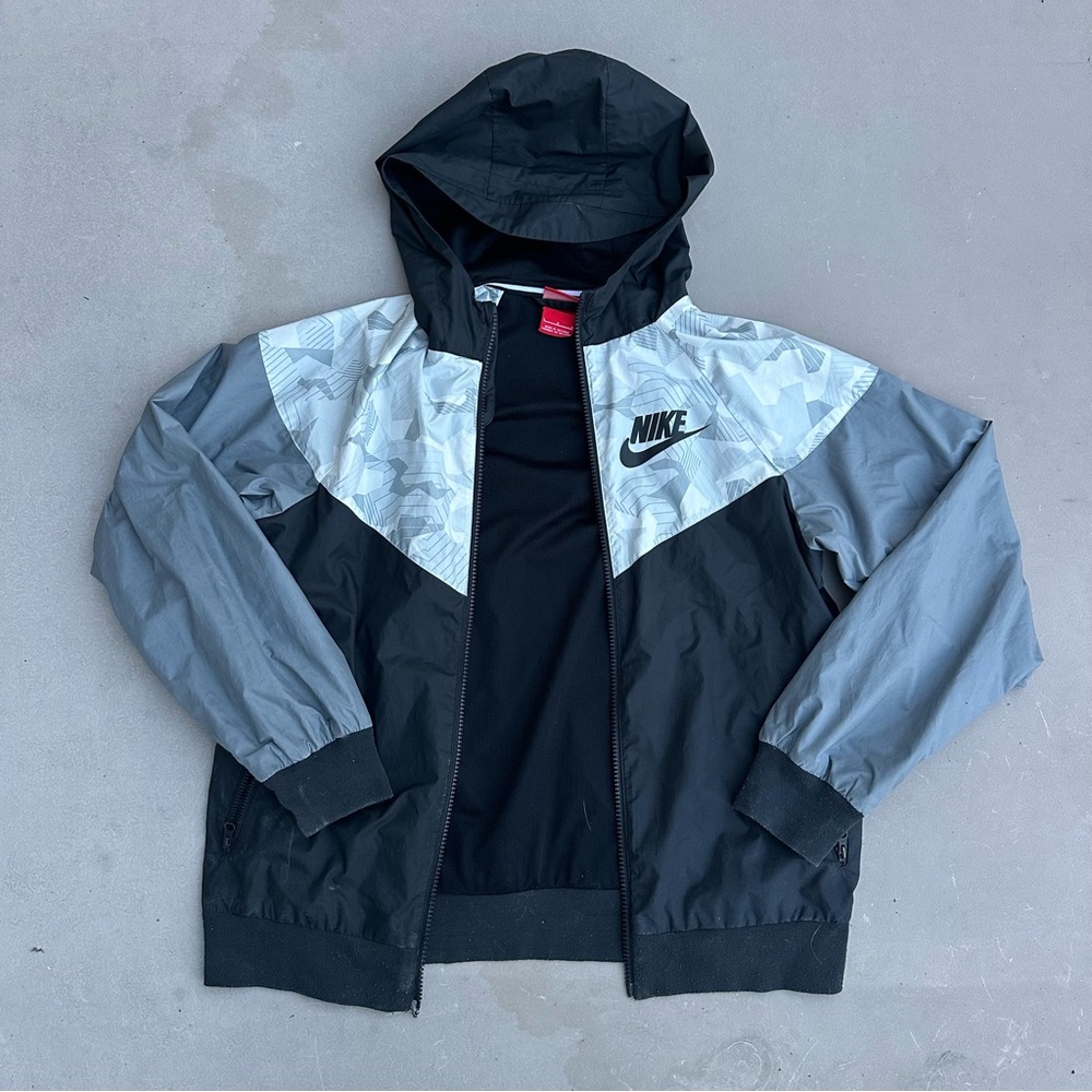 Nike Black and Silver Jacket